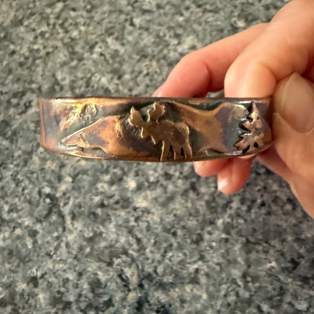 Bronze Moose Motif Bracelet